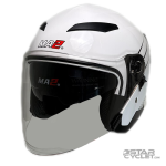 کلاه کاسکت بدون فک MA2 مدل 952 SHINY WHITE BLACK