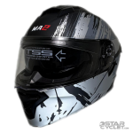 کلاه کاسکت فک متحرک MA2 مدل 963MATT BLACK GRAY