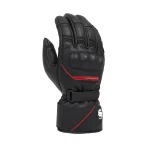 دستکش چرم زمستانی هیتردار موتورسواری STAR مدل SKG 541 BLACK RED