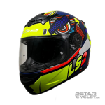 کلاه کاسکت فک ثابت LS2 مدل RAPiD ROOKIE green blue orange