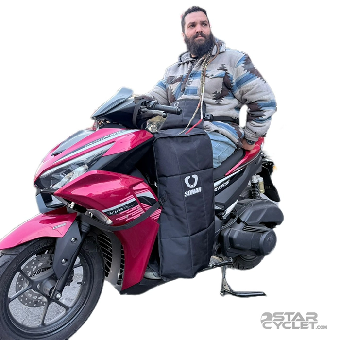 خرید کاور پتویی موتورسواری SOMAN مدل اسکوتری از استارسیکلت - عکس