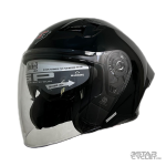 کلاه کاسکت بدون فک steelbird مدل glossy black