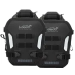 کیف بغل گارد موتورسیکلت LOBOO مدل WANDERER BLACK(بادشونده)