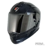 کلاه کاسکت فک ثابت STEELBIRD مدل SBH57 FIGHTER GLOSSY BLACK CARBON