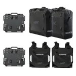 کیف ساید و بغل گارد ایربگ دار موتورسیکلت LOBOO (23L+30L) مدل ALPS BLACK