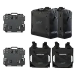 کیف ساید و بغل گارد ایربگ دار موتورسیکلت LOBOO (30L+30L) مدل ALPS BLACK