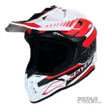 کلاه کاسکت کراسی RAPIDO مدل 635 MATT BLACK RED