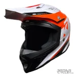 کلاه کاسکت کراسی KTM مدل COMP LIGHT WHITE ORANGE