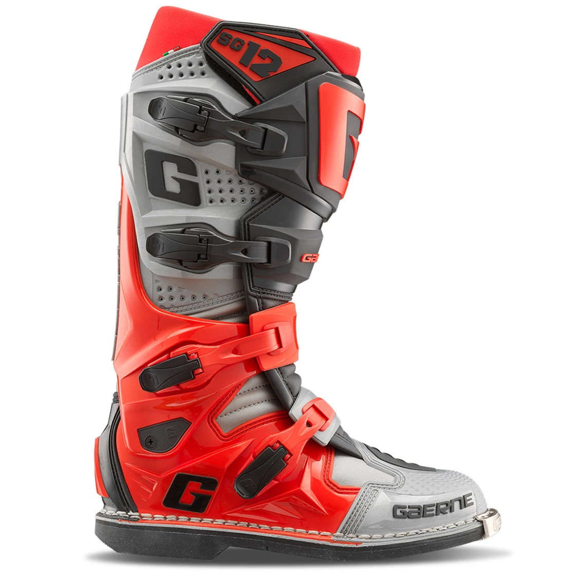 خریدبوت کراسی موتورسواری GAERNE مدل SG12 GRAY RED BLACK