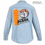 خرید پیراهن جین موتورسواری DENIM مدل BLUE KTM