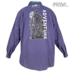 پیراهن کتان موتورسواری H&M مدل PURPLE ADVENTURE