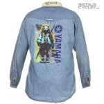 خرید پیراهن جین موتورسواری COWBOY CODE مدل BLUE YAMAHA