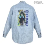 خرید پیراهن جین موتورسواری H&M مدل BLUE YAMAHA