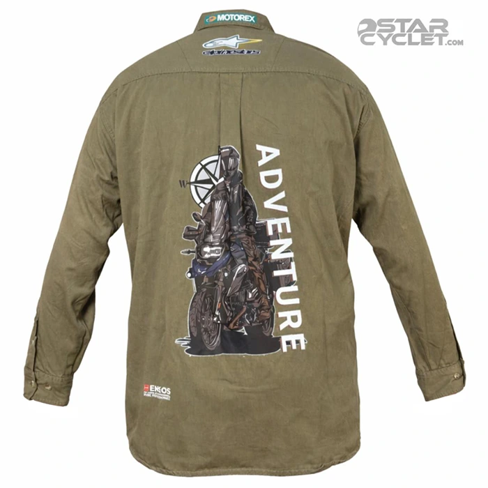 خرید پیراهن کتان موتورسواری FADED GLORY مدل GREEN ADVENTURE