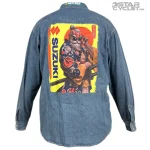 خرید پیراهن جین موتورسواری H&M مدل BLUE SUZUKI