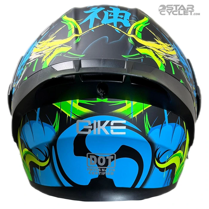 بهترین قیمت کلاه کاسکت فک متحرک Qike مدل MP01 BLUE THUNDER GOD