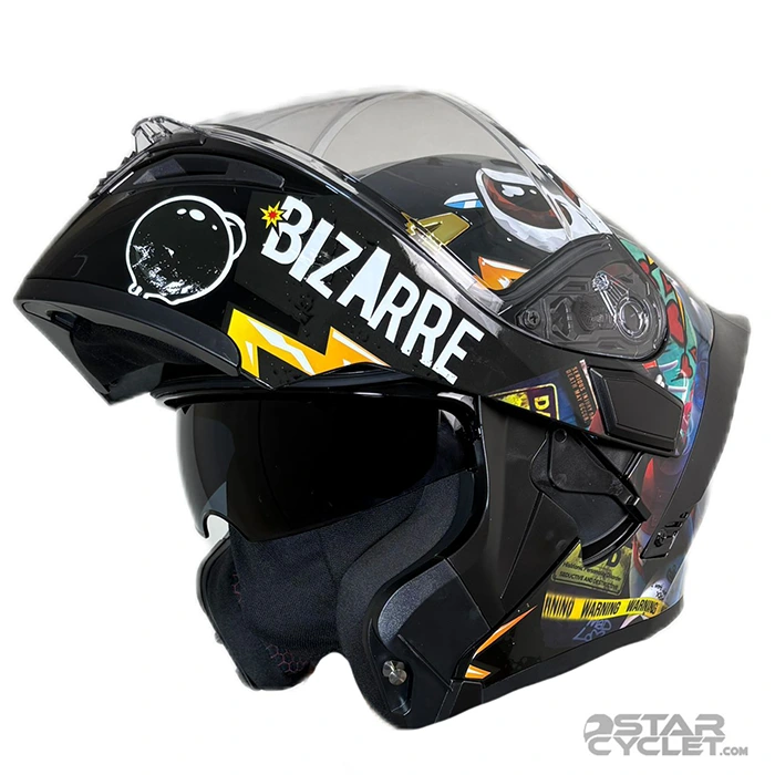 خریدکلاه کاسکت فک متحرک Qike مدل MP01 UGLY WOMAN