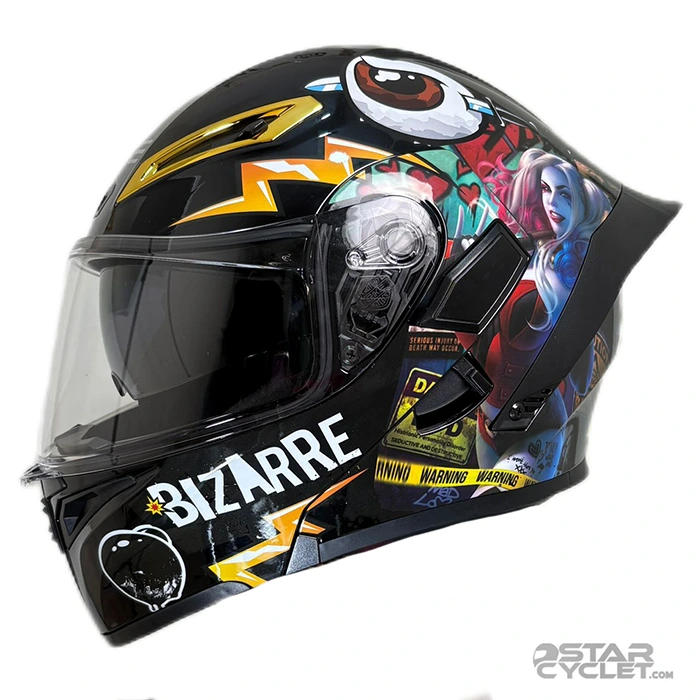 قیمتکلاه کاسکت فک متحرک Qike مدل MP01 UGLY WOMAN