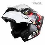 عکس کلاه کاسکت فک متحرک Qike مدل MP01 RED JOKER