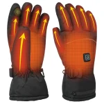 خرید دستکش زمستانی هیتردار موتورسواری مدل BLACK