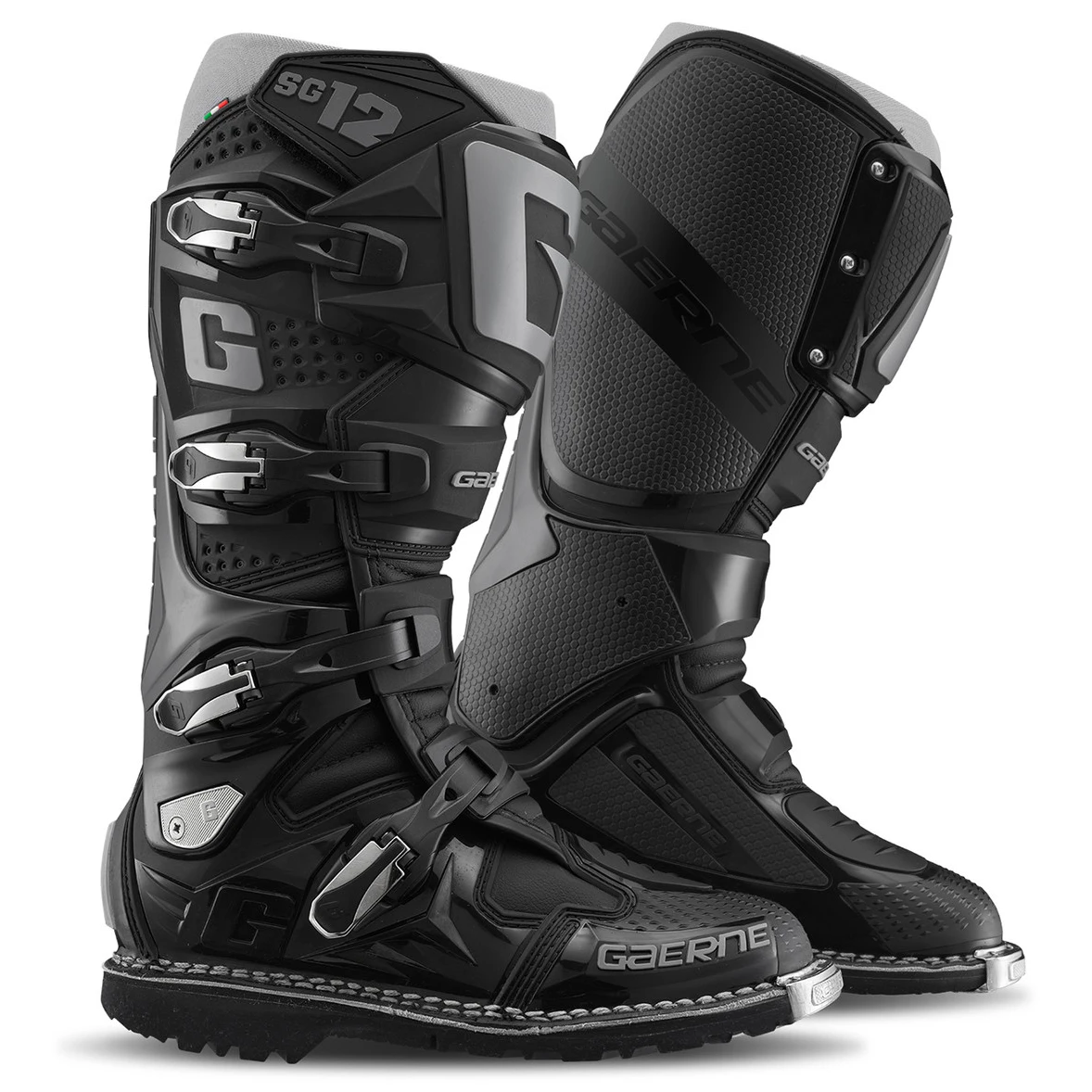 بوت کراسی موتور سواری GAERNE مدل SG12 ENDURO BLACK GRAY